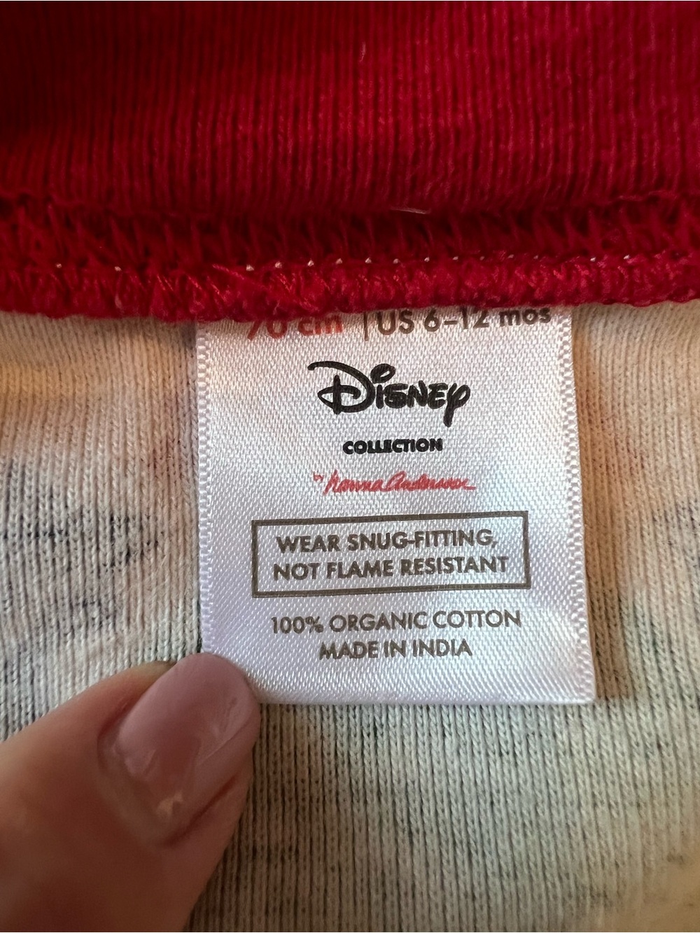 Disney Red & Green Mickey Holiday Onesie - Picture 4 of 4